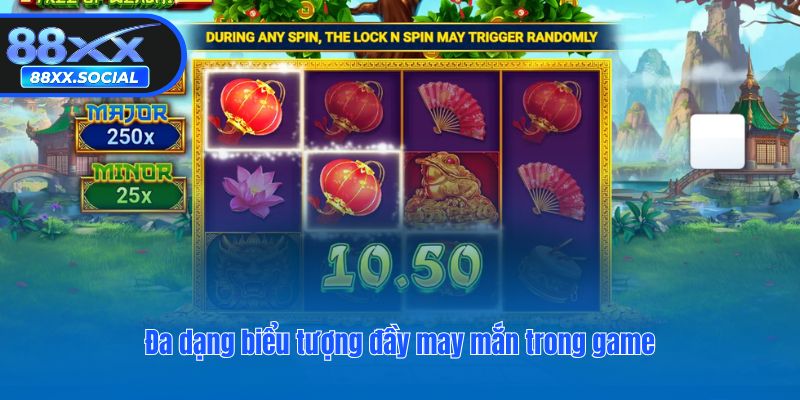 Đa dạng biểu tượng đầy may mắn trong game